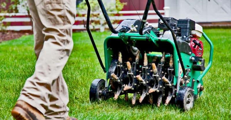 Core aeration by Goody's Lawn Care